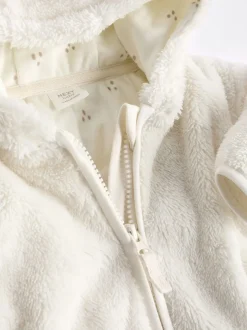 Next écru - Veste à capuche bébé en polaire (0mois2ans) Hot