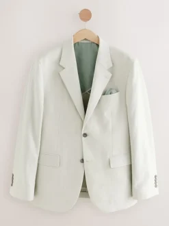 Next écru - Veste de costume Habillé en Lin Blend Texture Sale
