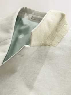 Next écru - Veste de costume Habillé en Lin Blend Texture Sale