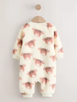 Next Écru Hamish - Combinaison de nuit épaisse en polaire bébé Sale