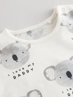 Next Écru J’aime mon papa - Barboteuse bébé Discount