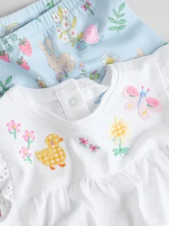 Next Écru motif fée - Ensemble 2 Pieces à Manches courtes avec BÉBÉ et Leggings (0mois-2ans) Sale