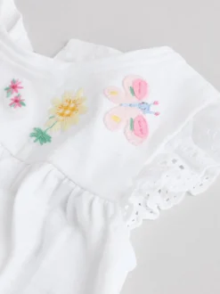 Next Écru motif fée - Ensemble 2 Pieces à Manches courtes avec BÉBÉ et Leggings (0mois-2ans) Sale