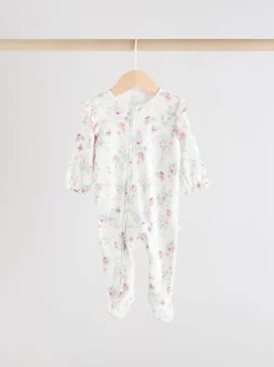 Next Écru motif fée - Lot de 3 dors-bien bébé à fermeture éclair bidirectionnelle (0-2ans) Best