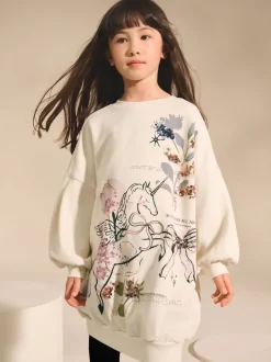 Next - Robe-chaussette (3-16ans) Écru motif licorne Online
