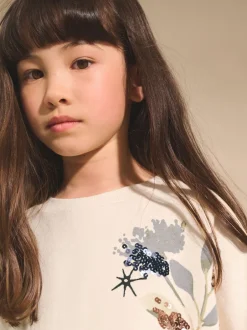 Next - Robe-chaussette (3-16ans) Écru motif licorne Online