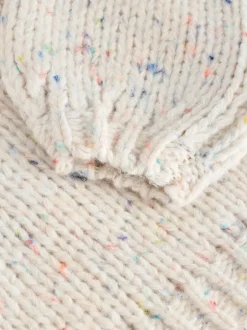 Next - Cardigan en grosse maille doux Écru moucheté Best