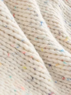 Next - Cardigan en grosse maille doux Écru moucheté Best