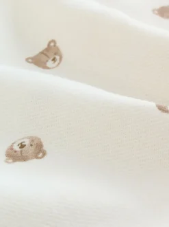 Next écru ours - Chemise Character imprimée sur l’ensemble à manches longues avec col grand-père (3mois7ans) Clearance