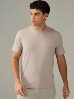 Next - Ajustement régulier - Lot de t-shirts essentiels en coton 6 Écru/Bleu/Vert/Neutre Mushroom/Gris/Pierre New