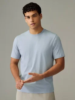 Next - Ajustement régulier - Lot de t-shirts essentiels en coton 6 Écru/Bleu/Vert/Neutre Mushroom/Gris/Pierre New