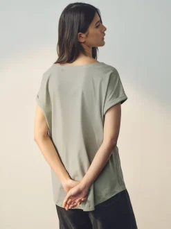 Next Écru/Taupe/Brown/Bleu/Jaune - Lot de 5 T-shirts à mancherons Best