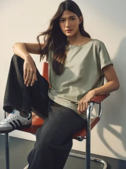 Next Écru/Taupe/Brown/Bleu/Jaune - Lot de 5 T-shirts à mancherons Best