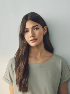 Next Écru/Taupe/Brown/Bleu/Jaune - Lot de 5 T-shirts à mancherons Best