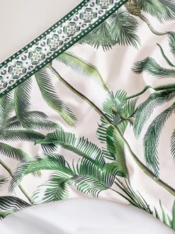 Next - Bas de bikini Imprimé Écru/vert palmier Clearance