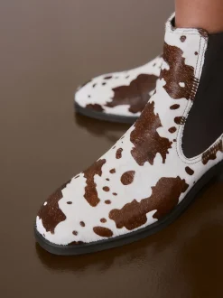 Next - Bottines Chelsea ultra confortables Cuir à imprimé vache Best