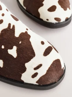 Next - Bottines Chelsea ultra confortables Cuir à imprimé vache Best