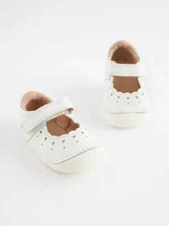 Next Cuir blanc - Chaussures Crawler Mary Jane Online