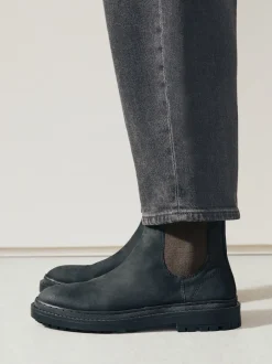 Next Cuir huilé noir - Chelsea Bottes/Bottines Forever Comfort® à bout rond Outlet