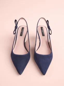 Next Cuir marine - Tabitha Simmons x Dela à talons pointus à bride arrière Hot