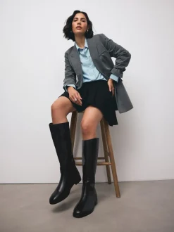 Next Cuir noir - Bottes d’équitation Forever Comfort® Coupe standard avec mollet large Clearance