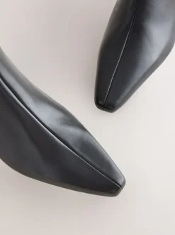 Next Cuir noir - Bottines à talons Forever Comfort® avec bout ciselé Online