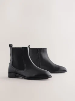 Next Cuir noir - Bottines Chelsea ultra confortables Hot
