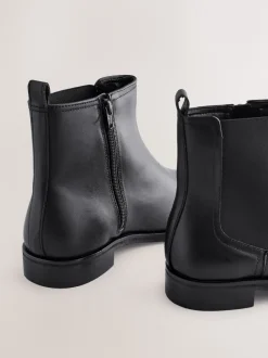 Next Cuir noir - Bottines Chelsea ultra confortables Hot