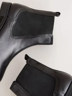 Next - Bottines Chelsea ultra confortables Cuir noir Hot