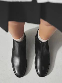 Next - Bottines Chelsea ultra confortables Cuir noir Hot