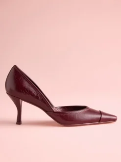 Next Cuir rouge bourgogne - Tabitha Simmons x Mary Grace talons en cuir à bout pointu Online