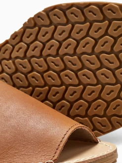 Next Cuir Tan - Sandales en cuir Beach Best