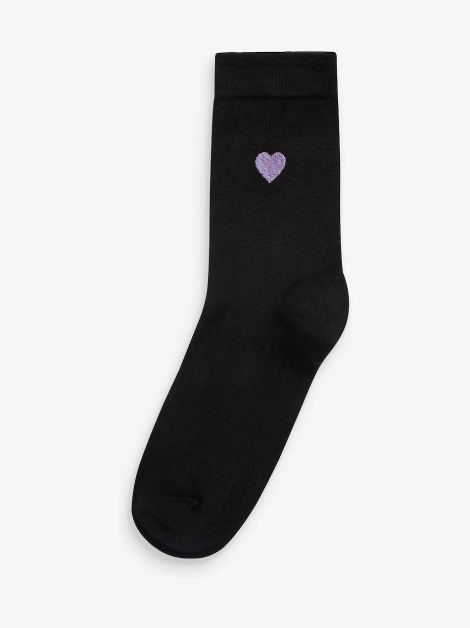 Next Cœur - Chaussettes à motif brodé 5 Pack Best