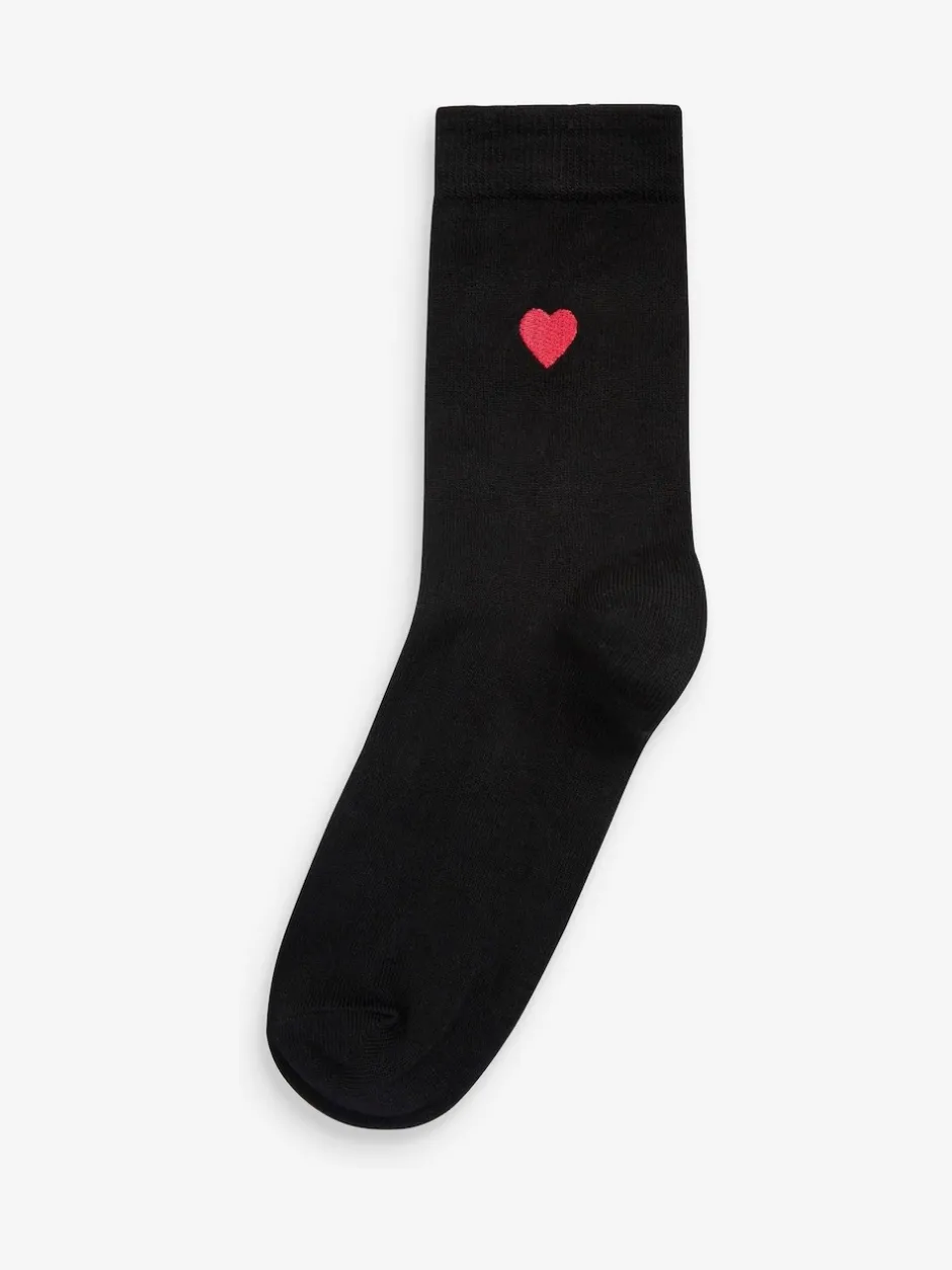Next Cœur - Chaussettes à motif brodé 5 Pack Best