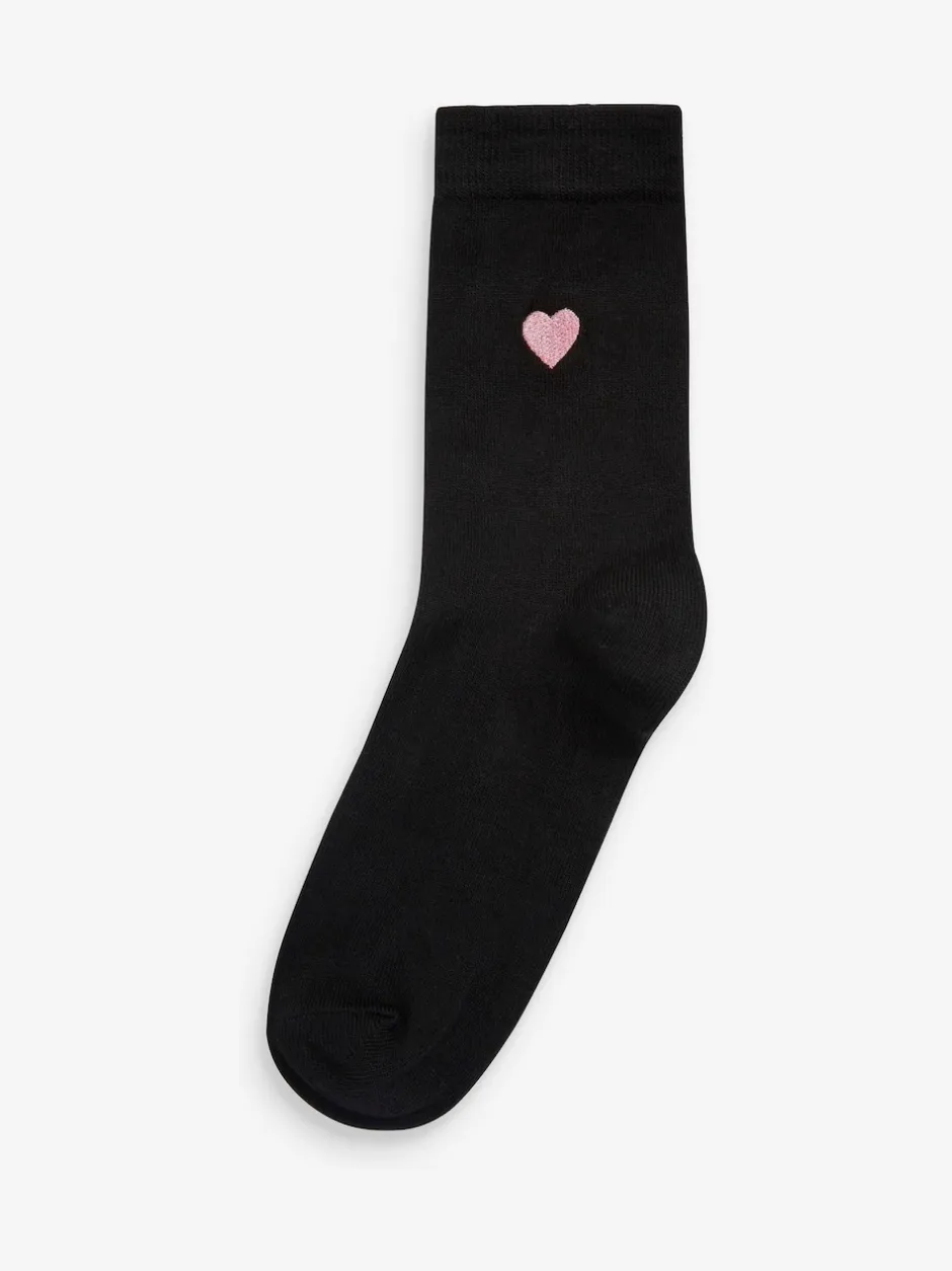 Next Cœur - Chaussettes à motif brodé 5 Pack Best