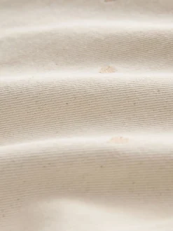 Next - Jean large Cœur brodé écru Discount