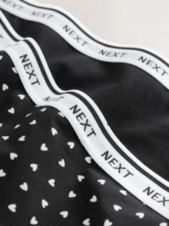 Next Cœur noir/rouge - Culotte pour règles abondantes 2 Pack Slip gainant Clearance