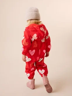 Next Cœur rouge - Combinaison imperméable imprimée (6 mois-7 ans) Hot