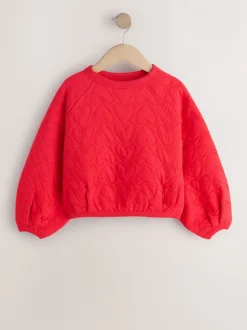 Next Cœur rouge - Sweat-shirt matelassé (3-16ans) Discount