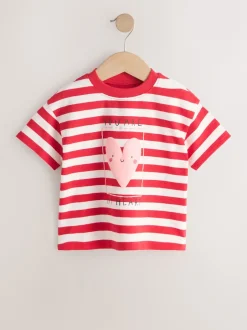 Next Cœur rouge - T-shirt Manches courtes (3mths-7yrs) Discount