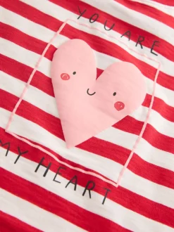 Next Cœur rouge - T-shirt Manches courtes (3mths-7yrs) Discount