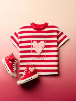 Next Cœur rouge - T-shirt Manches courtes (3mths-7yrs) Discount