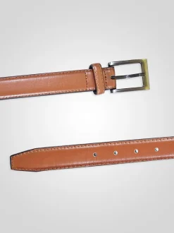 D555 ANTHONY Bord à boucle carrée cousu en faux 2.7 Ceinture en cuir d’une largeur cm Clearance