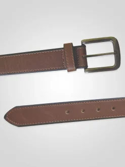 D555 avant Bord bruni Faux 3. Ceinture en cuir de largeur 50 cm Outlet