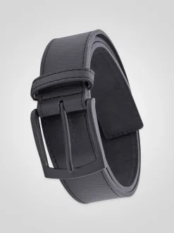 D555 ONZY Matt Buckled Faux 3.8cm Ceinture large en cuir New