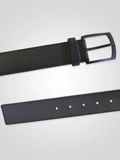 D555 ONZY Matt Buckled Faux 3.8cm Ceinture large en cuir New
