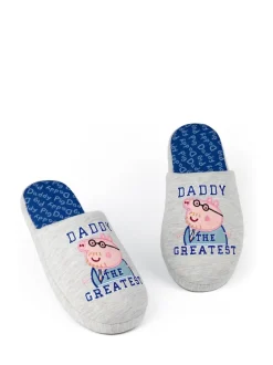 Vanilla Underground - Chaussons Mr Men Mr Lazy Daddy Pig gris Online