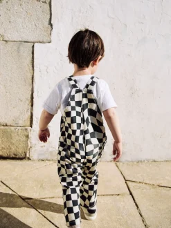 Next Damier noir/écru - Salopette (3mths-7yrs) Discount