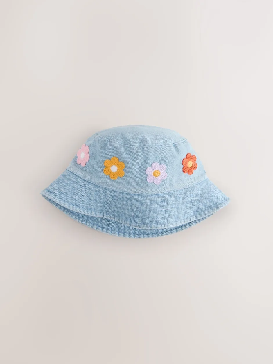 Next Denim - Chapeau à fleurs au crochet (3mois-10ans) Clearance