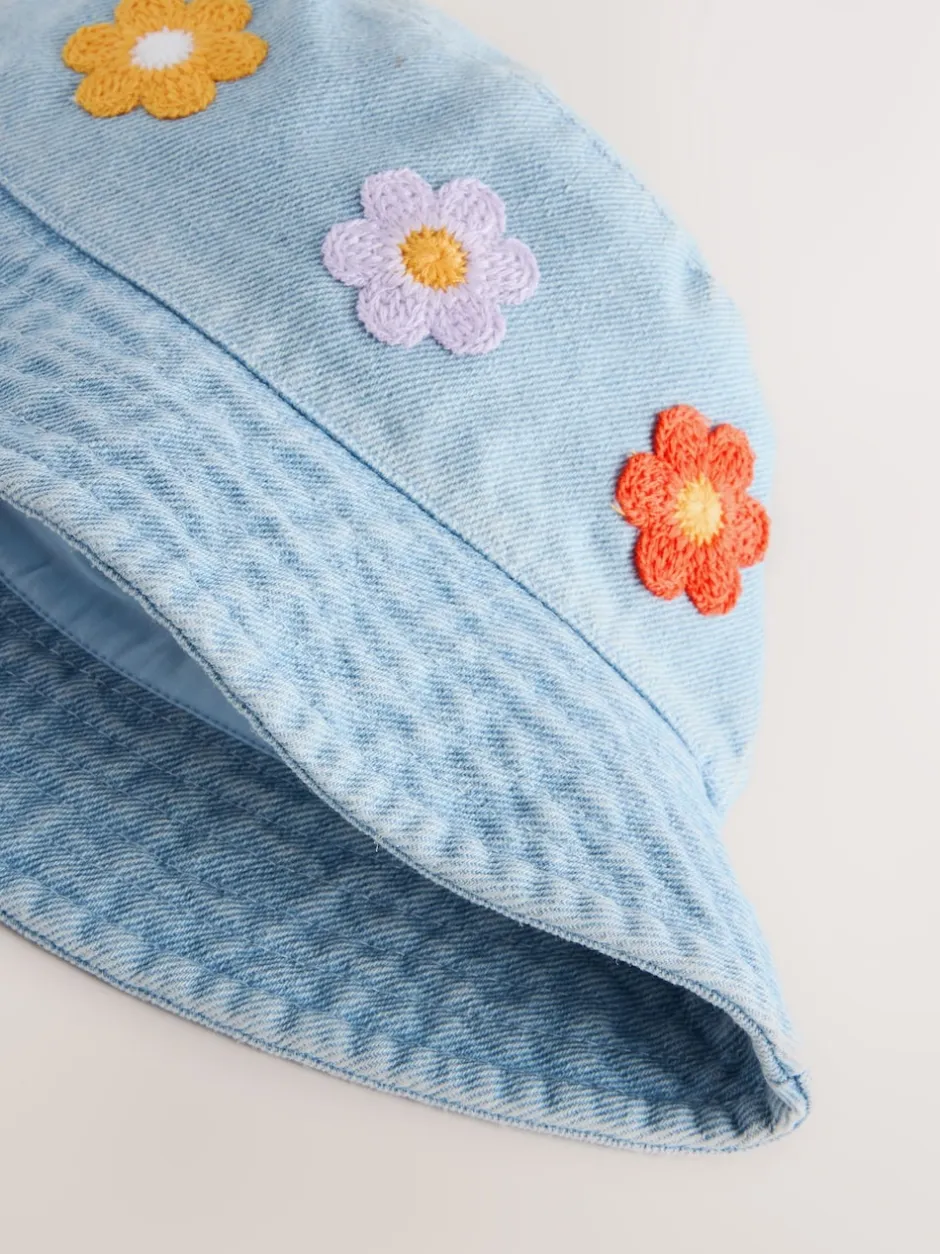 Next Denim - Chapeau à fleurs au crochet (3mois-10ans) Clearance